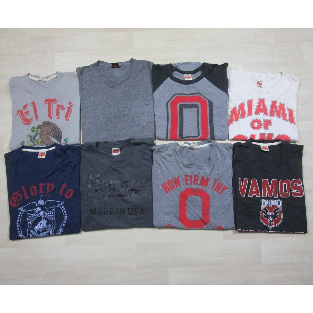 Homage T Shirt Lot of 8 Men's (XL) Soft Retro Columbus Ohio Buckeyes Assorted